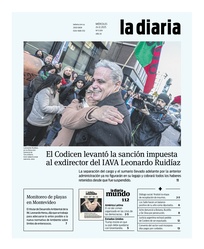 Tapa de la diaria del miércoles 24 de diciembre de 2025