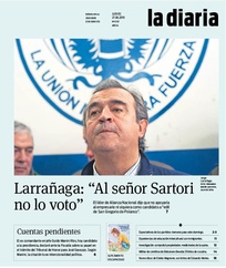 Tapa de la diaria del jueves 27 de junio de 2019