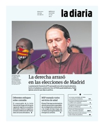 Tapa de la diaria del miércoles 5 de mayo de 2021