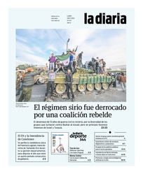 Tapa de la diaria del lunes 9 de diciembre de 2024