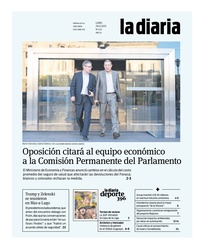 Tapa de la diaria del lunes 29 de diciembre de 2025