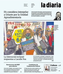 Tapa de la diaria del viernes 11 de septiembre de 2020