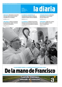 Tapa de la diaria del lunes 5 de enero de 2015