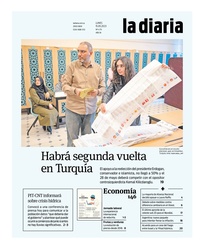 Tapa de la diaria del lunes 15 de mayo de 2023