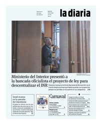 Tapa de la diaria del martes 10 de febrero de 2026