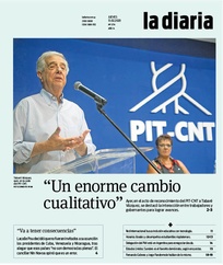 Tapa de la diaria del jueves 13 de febrero de 2020