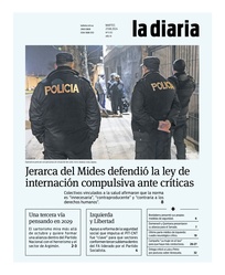 Tapa de la diaria del martes 27 de agosto de 2024