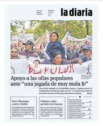 Tapa de la diaria del miércoles 12 de octubre de 2022