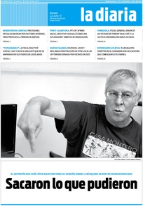 Tapa de la diaria del jueves 22 de junio de 2017