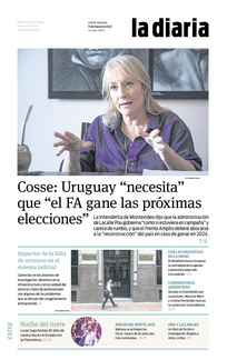 Tapa de la diaria del sábado 11 de marzo de 2023