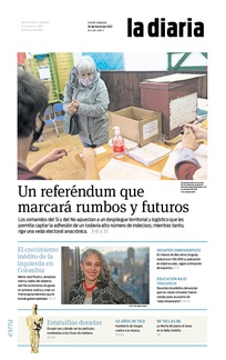 Tapa de la diaria del sábado 26 de marzo de 2022