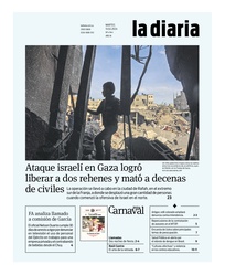 Tapa de la diaria del martes 13 de febrero de 2024