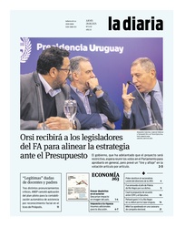Tapa de la diaria del jueves 28 de agosto de 2025