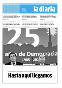 Tapa de la diaria del martes 20 de julio de 2010