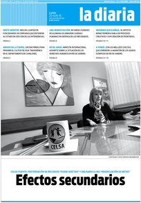 Tapa de la diaria del lunes 20 de junio de 2016