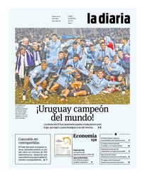 Tapa de la diaria del lunes 12 de junio de 2023