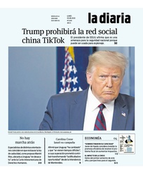 Tapa de la diaria del lunes 3 de agosto de 2020