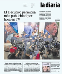 Tapa de la diaria del miércoles 23 de septiembre de 2020