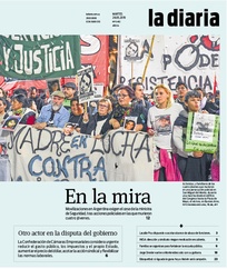 Tapa de la diaria del martes 28 de mayo de 2019