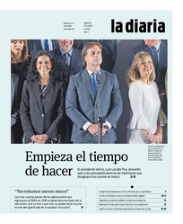 Tapa de la diaria del martes 17 de diciembre de 2019