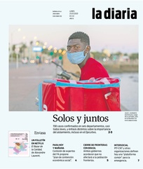 Tapa de la diaria del lunes 23 de marzo de 2020
