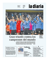 Tapa de la diaria del viernes 17 de noviembre de 2023