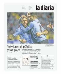 Tapa de la diaria del lunes 6 de septiembre de 2021