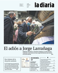 Tapa de la diaria del lunes 24 de mayo de 2021