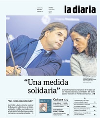 Tapa de la diaria del viernes 27 de marzo de 2020