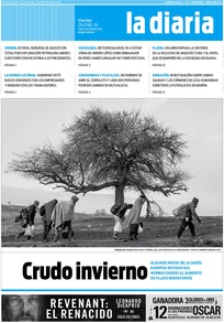 Tapa de la diaria del viernes 29 de enero de 2016