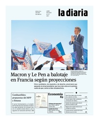 Tapa de la diaria del lunes 11 de abril de 2022