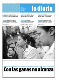 Tapa de la diaria del jueves 29 de marzo de 2012