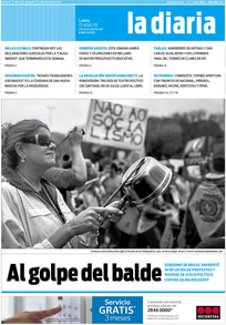 Tapa de la diaria del lunes 17 de agosto de 2015