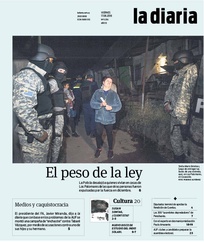 Tapa de la diaria del viernes 17 de agosto de 2018