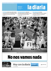 Tapa de la diaria del miércoles 25 de junio de 2014