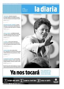 Tapa de la diaria del lunes 1 de noviembre de 2010