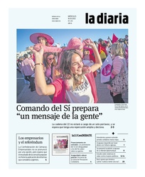 Tapa de la diaria del miércoles 16 de marzo de 2022