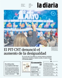 Tapa de la diaria del lunes 2 de mayo de 2022