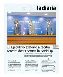 Tapa de la diaria del martes 11 de enero de 2022