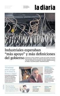 Tapa de la diaria del sábado 22 de junio de 2024