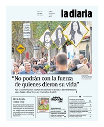 Tapa de la diaria del lunes 22 de abril de 2024