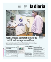 Tapa de la diaria del miércoles 26 de enero de 2022