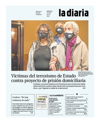 Tapa de la diaria del miércoles 17 de noviembre de 2021