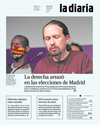 Tapa de la diaria del miércoles 5 de mayo de 2021