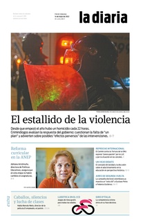 Tapa de la diaria del sábado 14 de mayo de 2022