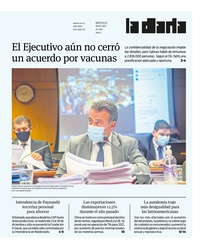 Tapa de la diaria del miércoles 6 de enero de 2021