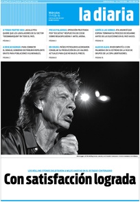 Tapa de la diaria del miércoles 17 de febrero de 2016