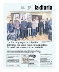 Tapa de la diaria del miércoles 8 de octubre de 2025