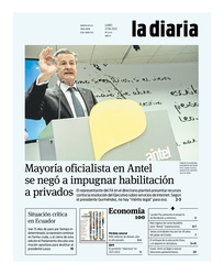 Tapa de la diaria del lunes 27 de junio de 2022