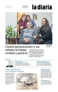 Tapa de la diaria del sábado 15 de mayo de 2021